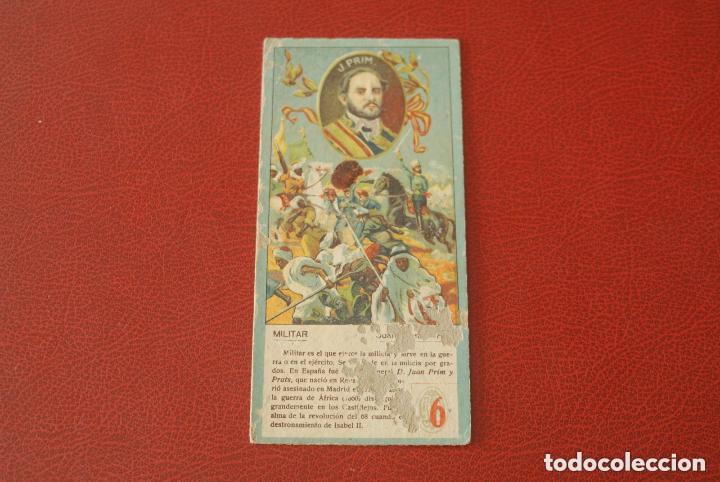 Coleccionismo cromos antiguos: Cromo de J. Prim. N&uacute;mero 6. - Foto 1