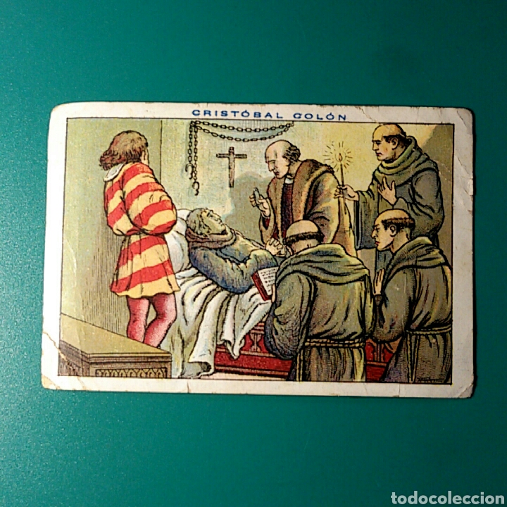 Coleccionismo cromos antiguos: Cromo antiguo - CHOCOLATES JUNCOSA - CRISTOBAL COL&Oacute;N NUM.147 - Foto 1