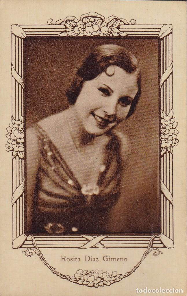 Colecionismo Cromos antigos: CROMO ANTIGUO DE LA ACTRIZ ROSITA DIAZ GIMENO  N&ordm;9 (SIN PUBLICIDAD) TAMA&Ntilde;O 7X11