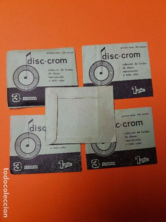 Coleccionismo cromos antiguos: 5 SOBRES DE DISC CROM A&Ntilde;OS 60 - Foto 2