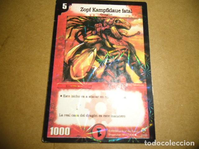 Collectionnisme Cartes &agrave; collectionner anciennes: DUELMASTERS ZOPF KAMPFKAUE FATAL