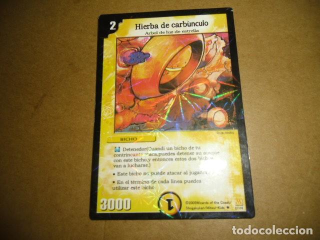 Collectionnisme Cartes &agrave; collectionner anciennes: DUELMASTERS HIERBA DE CARBUNCULO