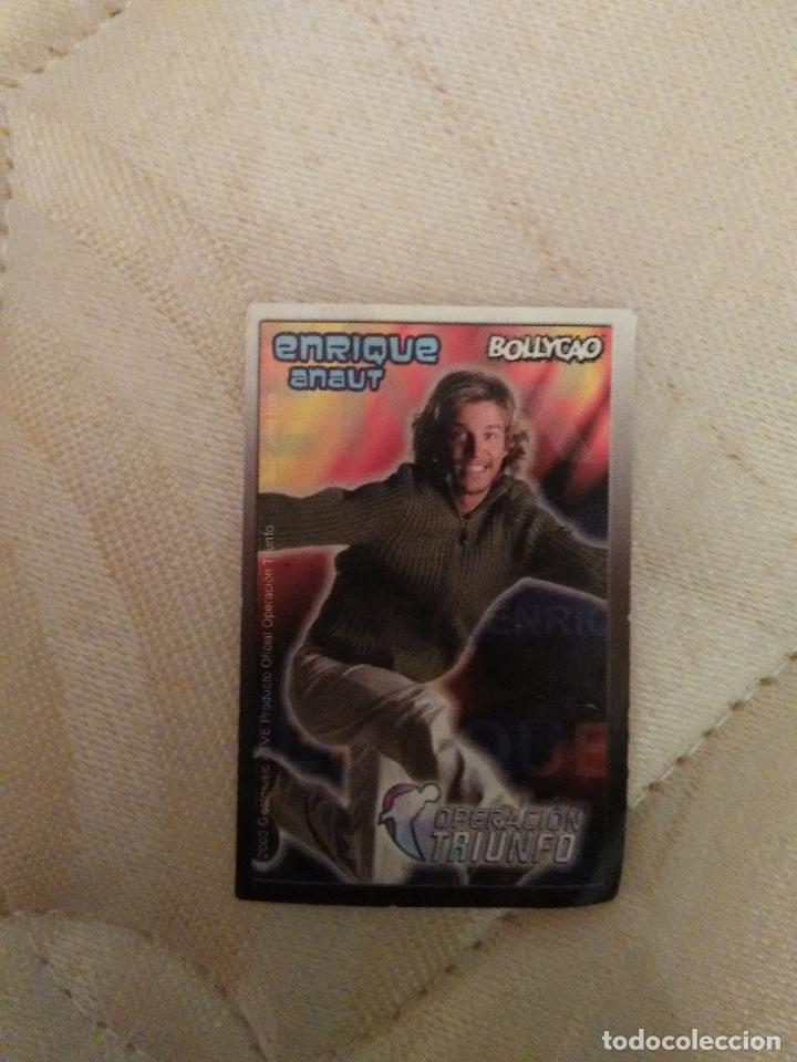 Cromo operación triunfo OT (Enrique anaut) bollycao (año 2003)