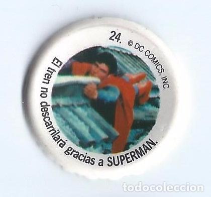 Coleccionismo cromos antiguos: Tapon Coca Cola - Superman n&ordm; 24 - Foto 1