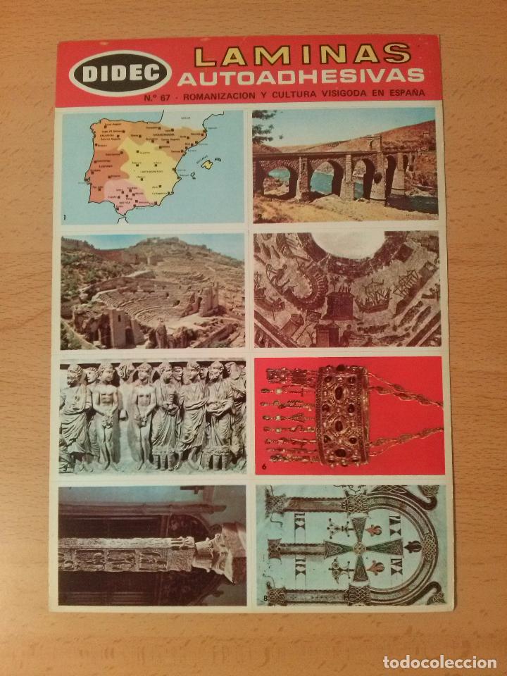 Collezionismo Figurine antiche: L&aacute;mina autoadhesiva cromos Didec (Difusora de Cultura)n&ordm;67 Romanizaci&oacute;n y cultura visigoda en Espa&ntilde;a
