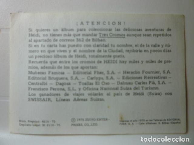 Coleccionismo cromos antiguos: CROMO CLESA. COLECCI&Oacute;N HEIDI N&ordm;79. - Foto 2