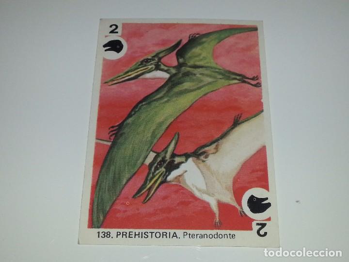 Coleccionismo Cromos antiguos: MAGA : CROMO COLECCION DE CROMOS Y JUEGOS DE FAMILIAS N&ordm; 138 PREHISTORIA PTERANODONTE SIN PEGAR