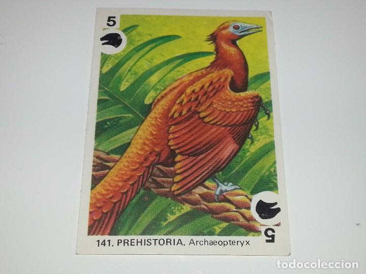 Coleccionismo Cromos antiguos: MAGA : CROMO COLECCION DE CROMOS Y JUEGOS DE FAMILIAS N&ordm; 141 PREHISTORIA ARCHAEOPTERYX SIN PEGAR