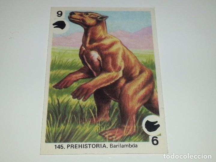 Coleccionismo Cromos antiguos: MAGA : CROMO COLECCION DE CROMOS Y JUEGOS DE FAMILIAS N&ordm; 145 PREHISTORIA BARILAMBDA SIN PEGAR