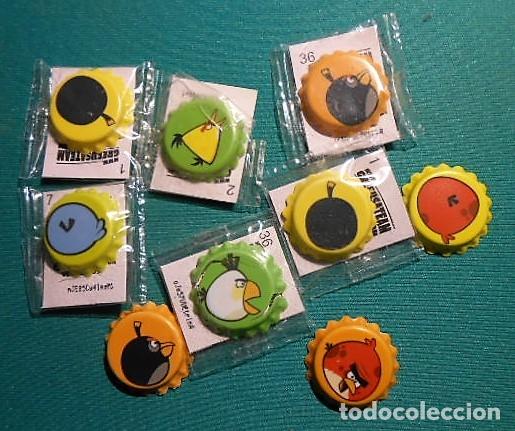 Coleccionismo cromos antiguos: LOTE CHAPAS GREFUSA ANGRY BIRDS - Foto 1