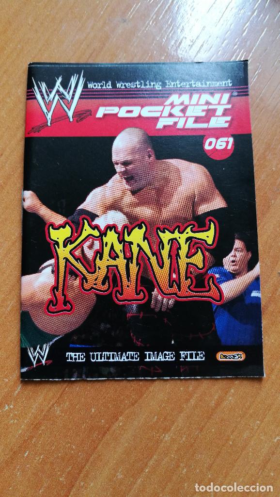 Coleccionismo cromos antiguos: WWE MINI POCKET FILE N&ordm;61 KANE - Foto 1