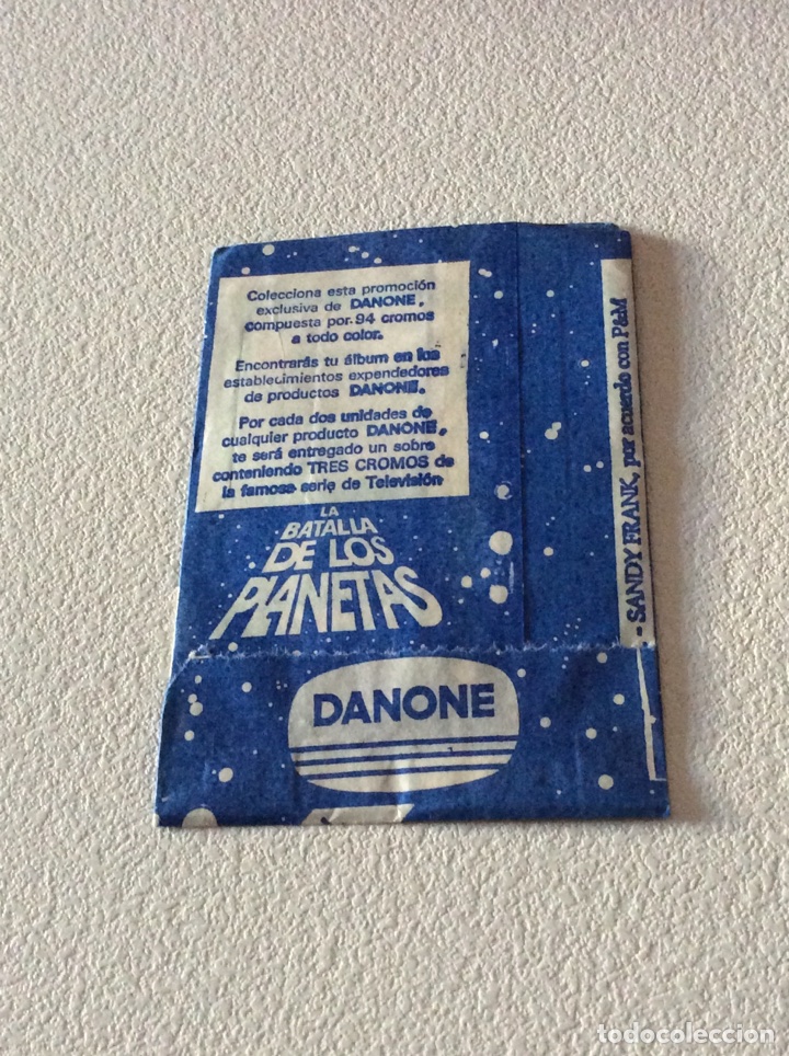 Coleccionismo cromos antiguos: Danone sobre cromos la batalla de los planetas - Foto 2