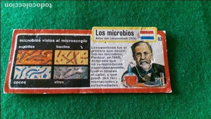 Coleccionismo cromos antiguos: CROMO BIMBO. INVENTOS. LOS MICROBIOS - Foto 1