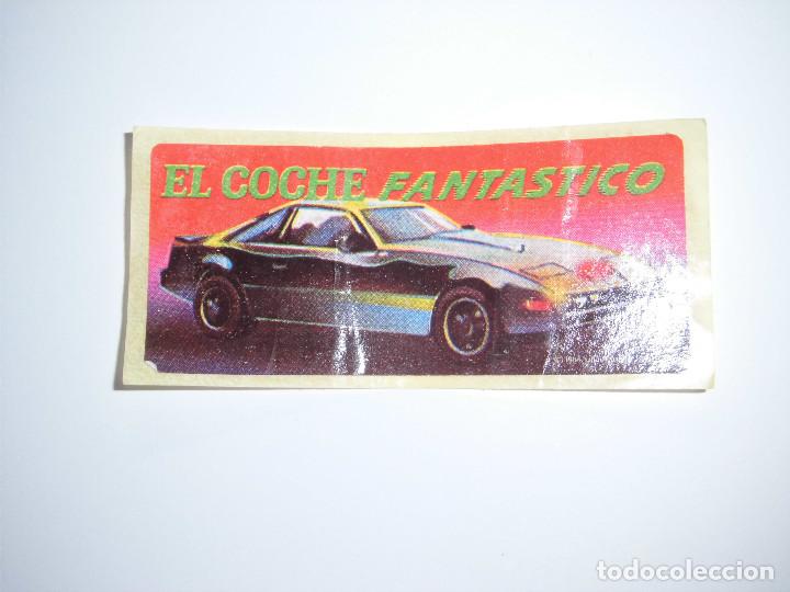 Coleccionismo Cromos antiguos: ANTIGUO CROMO CHICLE.-.-NUNCA PEGADO.EL COCHE FANTASTICO.EL COCHE QUE HABLA