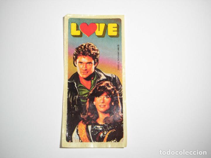 Coleccionismo Cromos antiguos: ANTIGUO CROMO CHICLE.-.-NUNCA PEGADO.EL COCHE FANTASTICO.LOVE