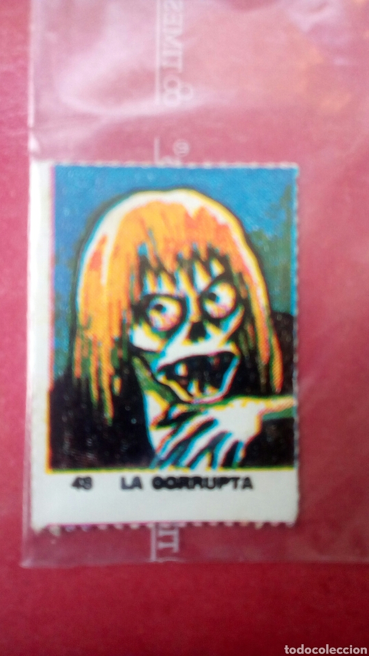 Coleccionismo cromos antiguos: Monstruos diab&oacute;licos n48 la corrupta, nuevo - Foto 1