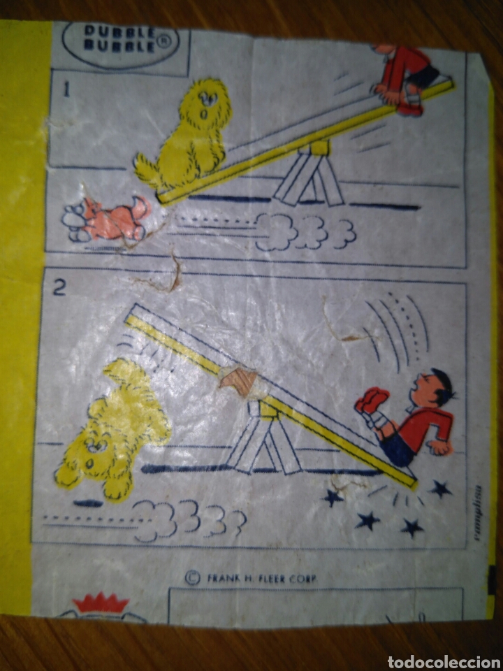 Coleccionismo cromos antiguos: Antiguo  envoltorio cromo chicle DUBBLE BUBBLE - Foto 1