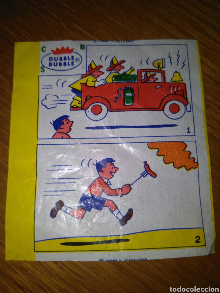 Coleccionismo cromos antiguos: ANTIGUO ENVOLTORIO CROMO CHICLE DUBBLE BUBBLE - Foto 1