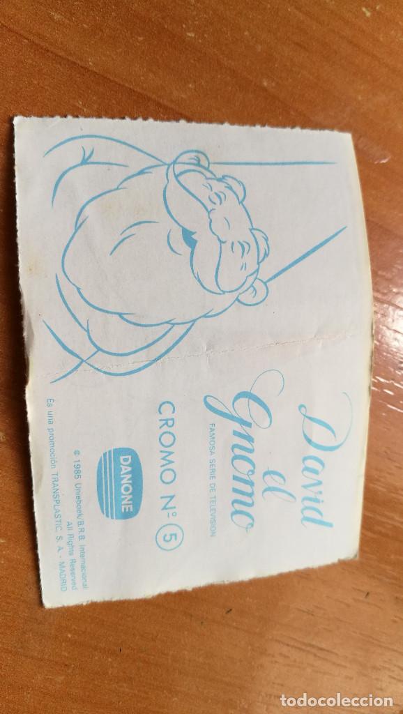 Coleccionismo cromos antiguos: CROMO DAVID EL GNOMO N&ordm;5 DANONE 1985 - Foto 2