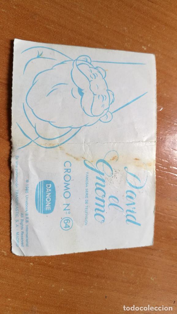 Coleccionismo cromos antiguos: CROMO DAVID EL GNOMO N&ordm;64 DANONE 1985 - Foto 2