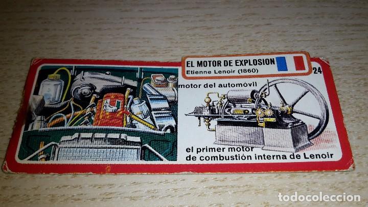 Coleccionismo cromos antiguos: Cromo Inventos Bimbo. N&uacute;mero 24 El motor de explosi&oacute;n - Foto 1