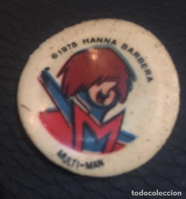 Coleccionismo cromos antiguos: cromo tapon chapa de botella botellin de pepsi mirinda de 1975 hanna barbera multi-man
