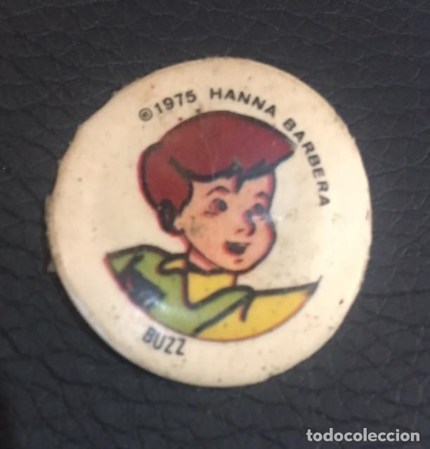 Coleccionismo cromos antiguos: cromo tapon chapa de botella botellin de pepsi mirinda de 1975 hanna barbera buzz