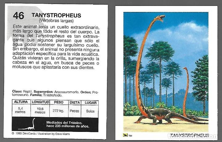Coleccionismo cromos antiguos: CROMO N&ordm; 46 DE LA COLECCION DINOCARDZ 1993.