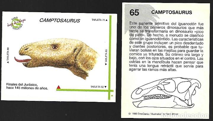 Coleccionismo cromos antiguos: CROMO N&ordm; 65 DE LA COLECCION DINOCARDZ 1993.