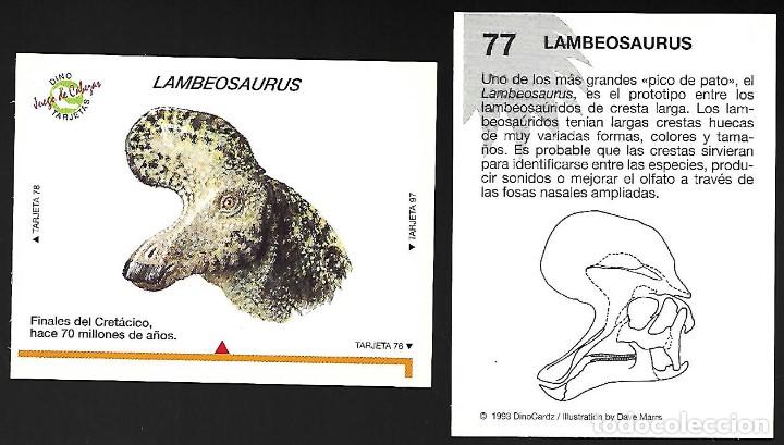 Coleccionismo Cromos antiguos: CROMO N&ordm; 77 DE LA COLECCION DINOCARDZ 1993.