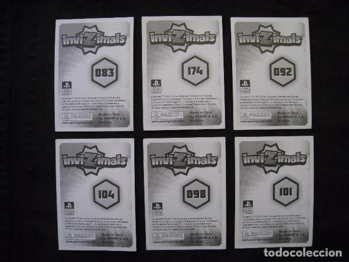Coleccionismo cromos antiguos: LOTE 6 CROMOS - INVIZIMALS - PANINI 2011. - Foto 3