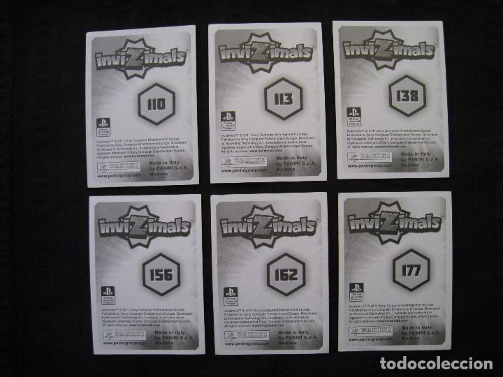 Coleccionismo cromos antiguos: LOTE 6 CROMOS - INVIZIMALS - PANINI 2011. - Foto 3