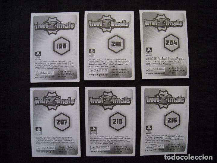 Coleccionismo cromos antiguos: LOTE 6 CROMOS - INVIZIMALS - PANINI 2011. - Foto 3