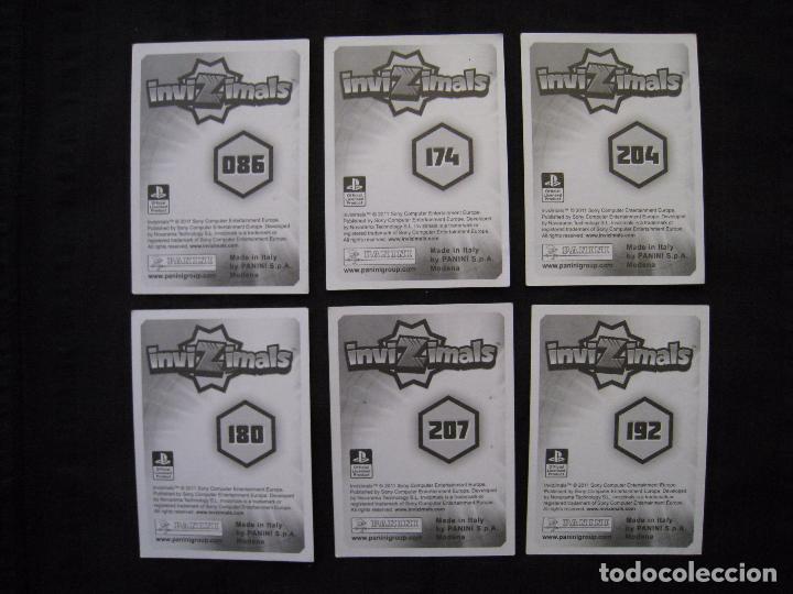 Coleccionismo cromos antiguos: LOTE 6 CROMOS - INVIZIMALS - PANINI 2011. - Foto 3