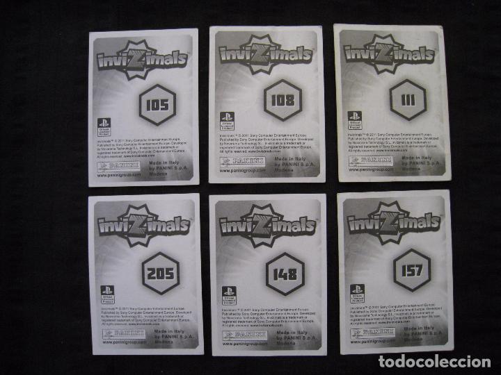 Coleccionismo cromos antiguos: LOTE 6 CROMOS - INVIZIMALS - PANINI 2011. - Foto 3