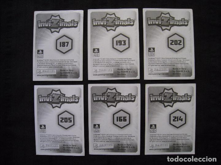 Coleccionismo cromos antiguos: LOTE 6 CROMOS - INVIZIMALS - PANINI 2011. - Foto 3