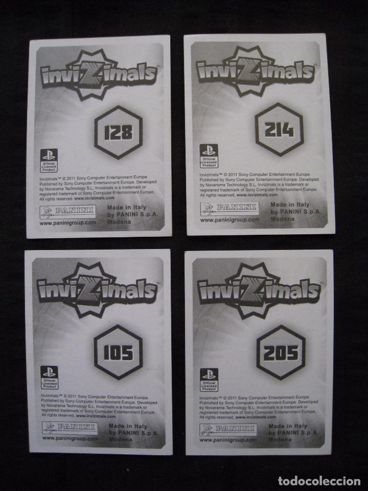 Coleccionismo cromos antiguos: LOTE 4 CROMOS - INVIZIMALS - PANINI 2011. - Foto 3