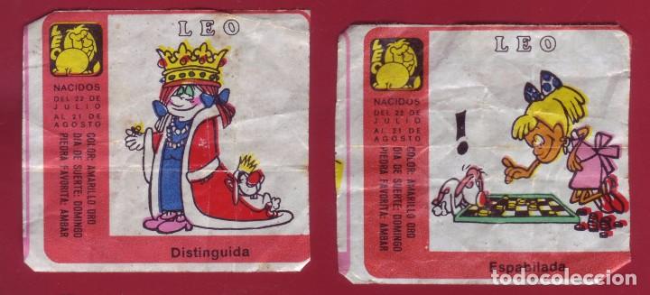 Coleccionismo cromos antiguos: CROMO DE CHICLE HOROSCOPOS LEO DISTINGUIDA ESPABILADA - Foto 1
