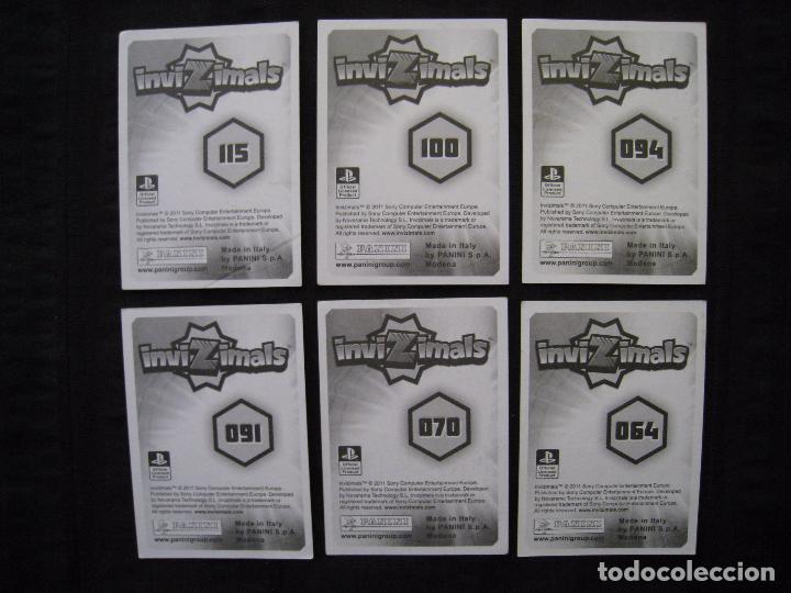 Coleccionismo cromos antiguos: LOTE 6 CROMOS - INVIZIMALS - PANINI 2011. - Foto 3