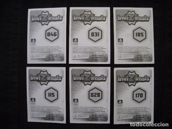 Coleccionismo cromos antiguos: LOTE 6 CROMOS - INVIZIMALS - PANINI 2011. - Foto 3