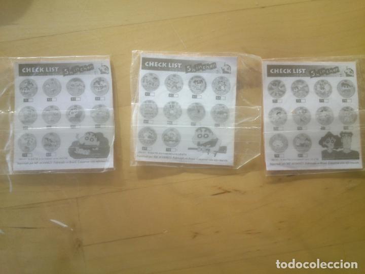 Coleccionismo cromos antiguos: check list shin chan metal rappers bollycao shinchan