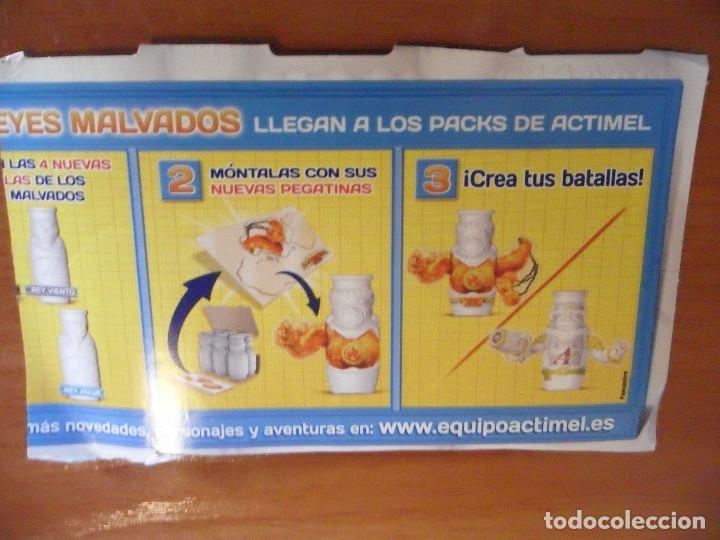 Coleccionismo cromos antiguos: ACTIMEL DANONE PEGATINA STICKER CROMO SIN PEGAR - Foto 3
