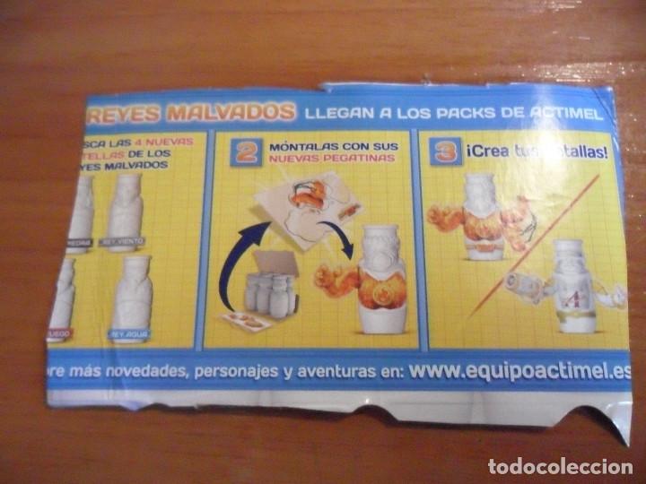 Coleccionismo cromos antiguos: ACTIMEL DANONE PEGATINA STICKER CROMO SIN PEGAR - Foto 3