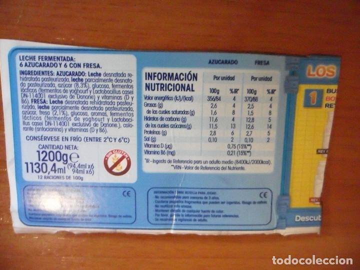 Coleccionismo cromos antiguos: ACTIMEL DANONE PEGATINA STICKER CROMO SIN PEGAR - Foto 3
