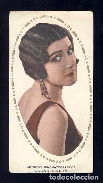 Coleccionismo Cromos antiguos: Cromo de cine: Artistas cinematograficos. Elena d'Algy (Serie 3 num. 13)