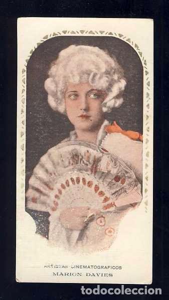Coleccionismo cromos antiguos: Cromo de cine: Artistas cinematograficos. Marion Davis (Serie 3 num. 1)
