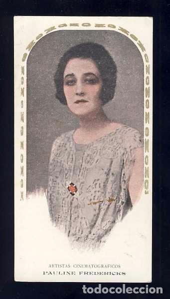 Collectable Antique Stickers: Cromo de cine: Artistas cinematograficos. Pauline Fredericks (Serie 1 num. 10)