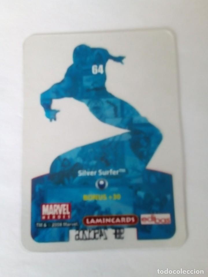 Coleccionismo cromos antiguos: LAMINACARDS MARVEL HEROES A&Ntilde;O 2008 EDIBAS N 64 - Foto 2