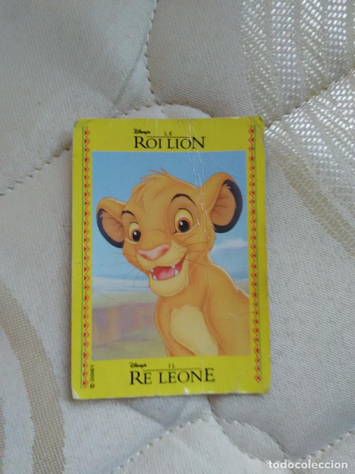 Coleccionismo Cromos antiguos: tarjeta Disney el rey le&oacute;n de panini