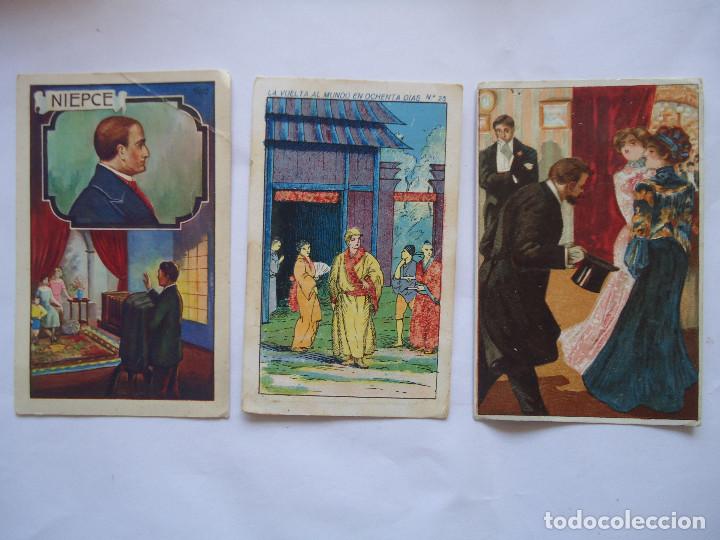 Collezionismo Figurine antiche: 3 CROMOS DE DIFERENTES COLECCIONES. A&Ntilde;OS 40.HOMBRES EMINENTES ETC.